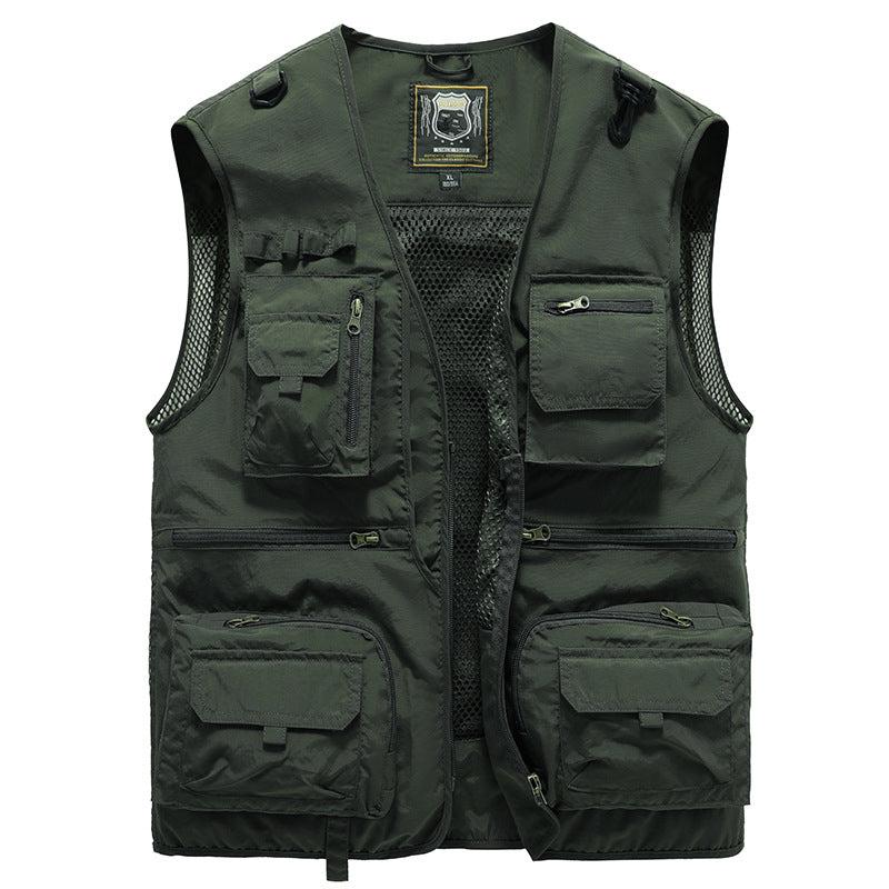 Gilet Estivo Multitasche Leggero da Uomo - Giacca Senza Maniche Traspirante