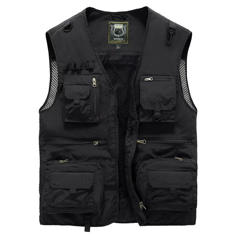 Gilet Estivo Multitasche Leggero da Uomo - Giacca Senza Maniche Traspirante