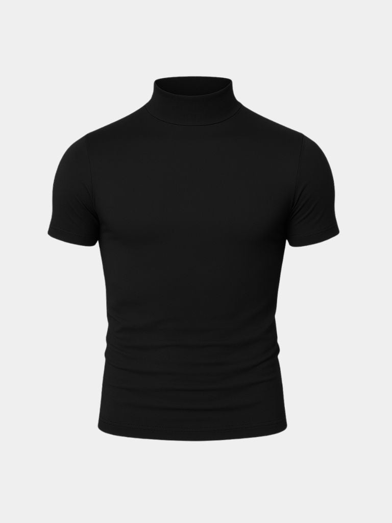 Maglietta casual a collo alto