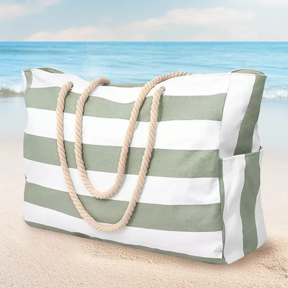 Borsa da Spiaggia Impermeabile - Grande Capacità con Tasche