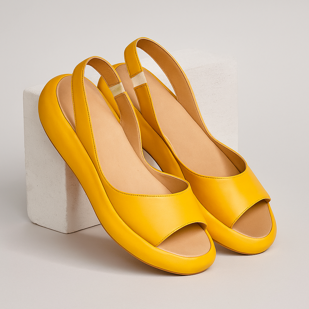 Sandale joase slingback de damă, cu vârful deschis