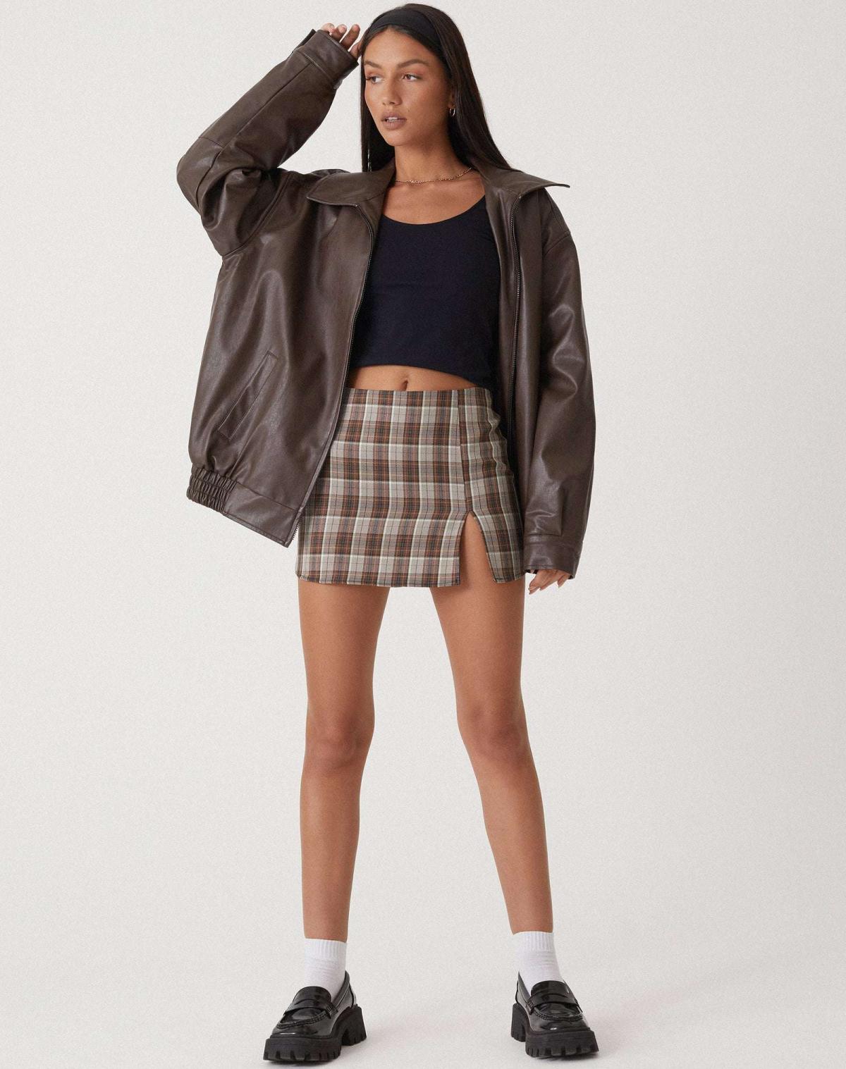 Giacca oversize da donna effetto pelle