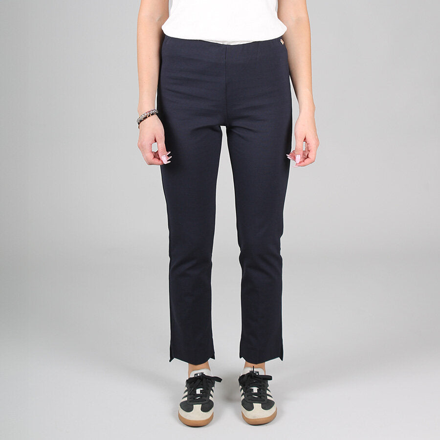Pantalon droit extensible en viscose