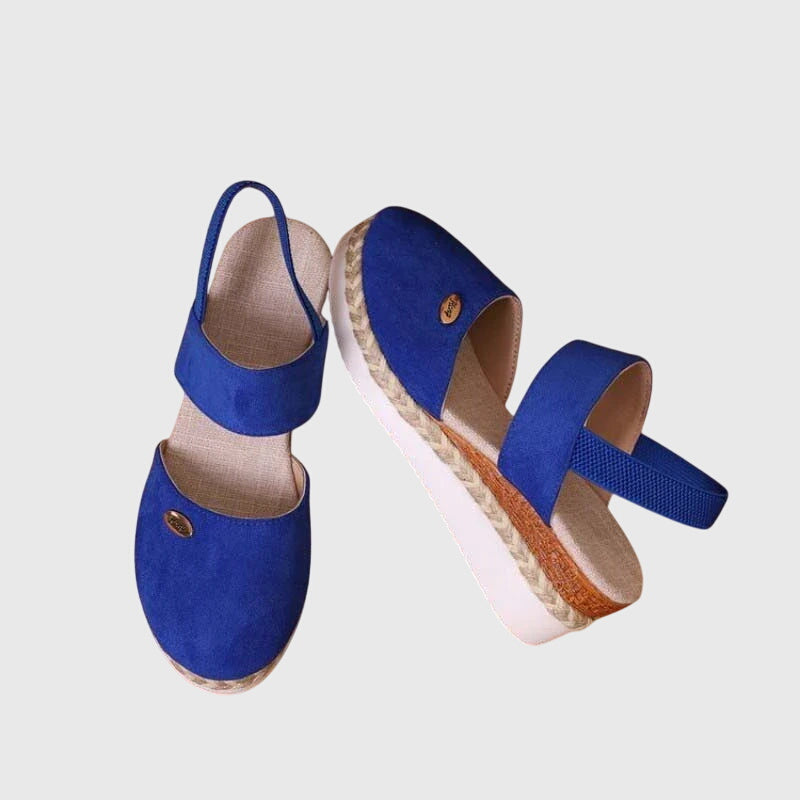 Sandalia para mujer casual con correa elástica y suela cómoda