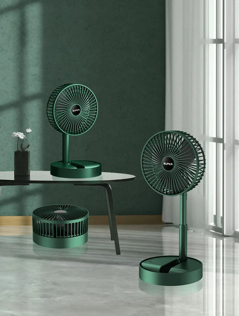 Ventilateur portable rechargeable de table