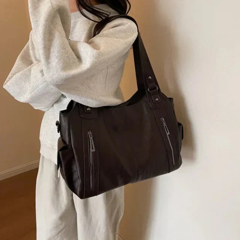 Sac à bandoulière pour femme – Élégant sac en cuir avec bandoulière réglable et design spacieux
