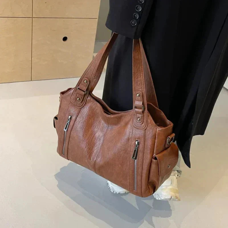 Sac à bandoulière pour femme – Élégant sac en cuir avec bandoulière réglable et design spacieux