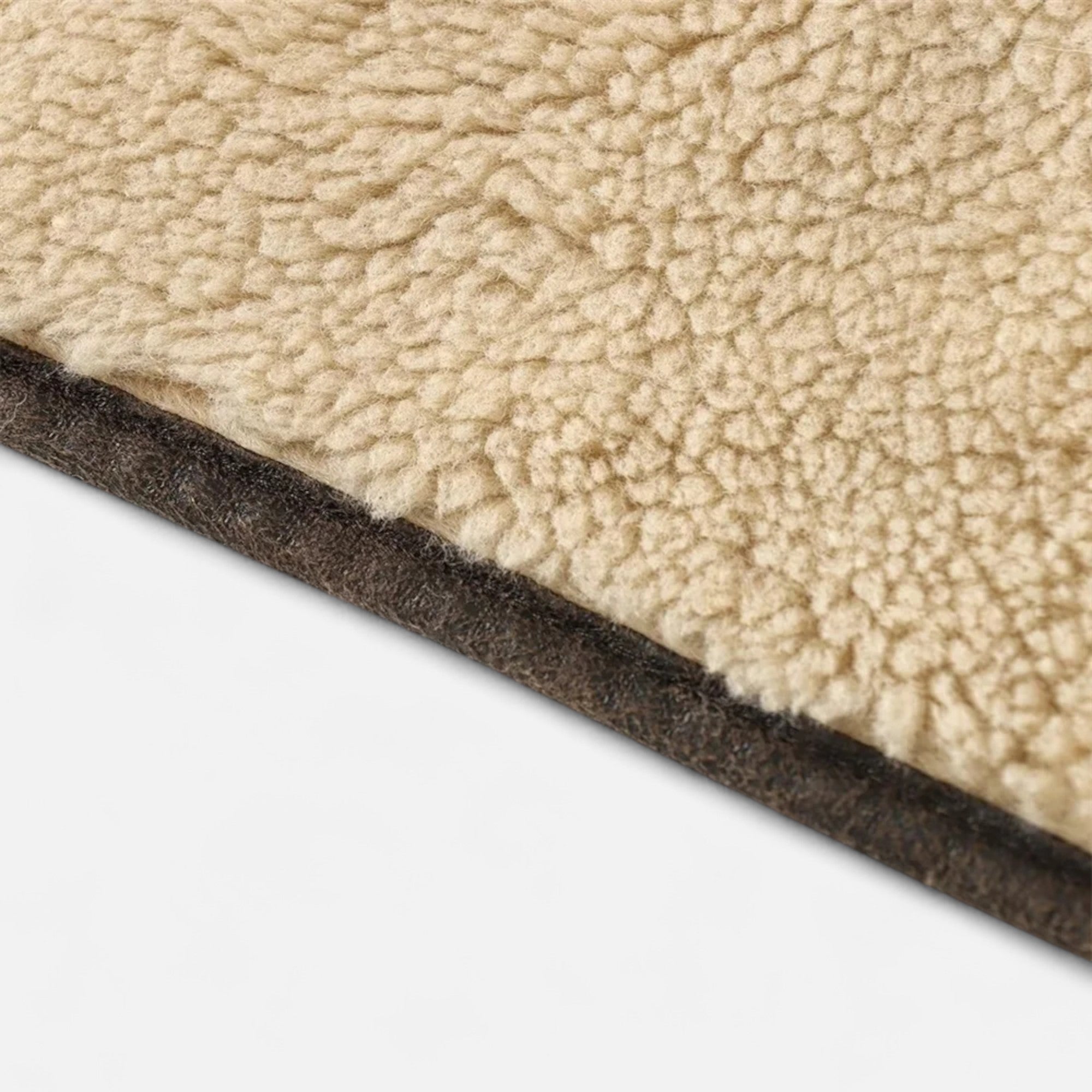 Giacca Donna Effetto Pelle con Colletto in Shearling e Tasche