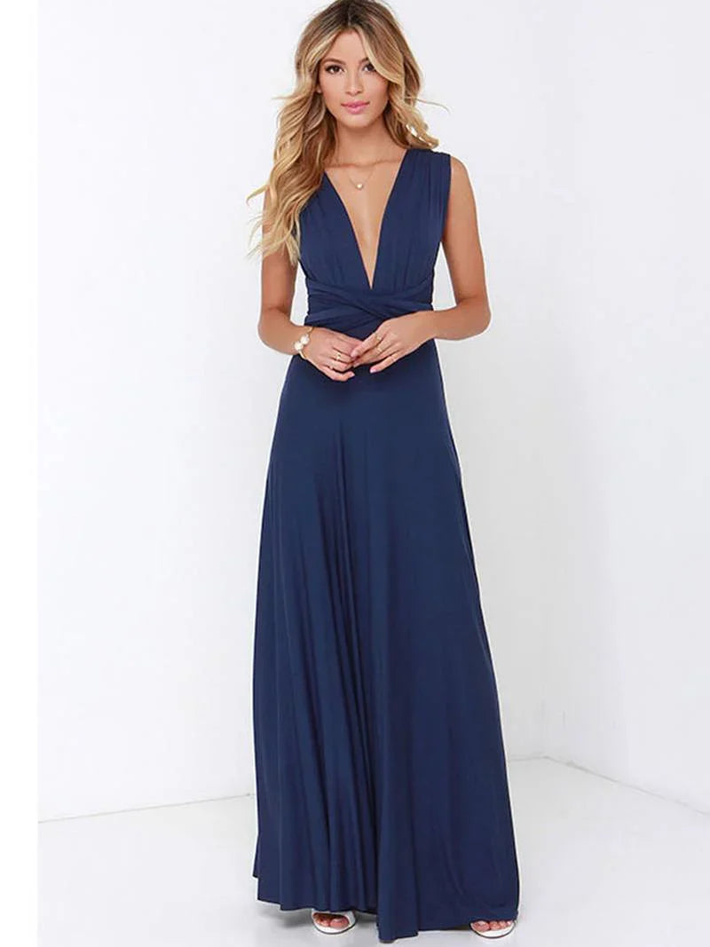 Abito da sera lungo dalla silhouette elegante per donna