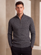 Maglione da Uomo con Mezza Zip e Collo Alto