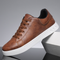 Sneakers da Uomo in Pelle con Suola Bianca