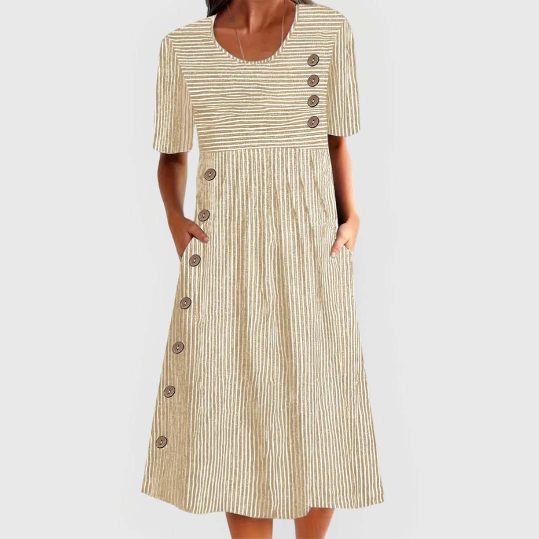 Abito Midi | A Righe