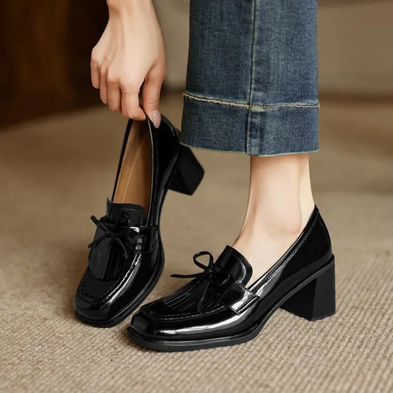 Κομψά Moccasins Dorothy με Τακούνι για Εκλεπτυσμένες Περιστάσεις