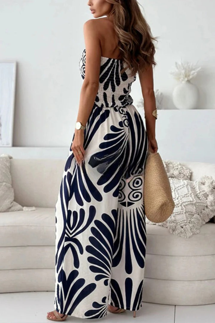 Annette – Lang boho-jumpsuit
