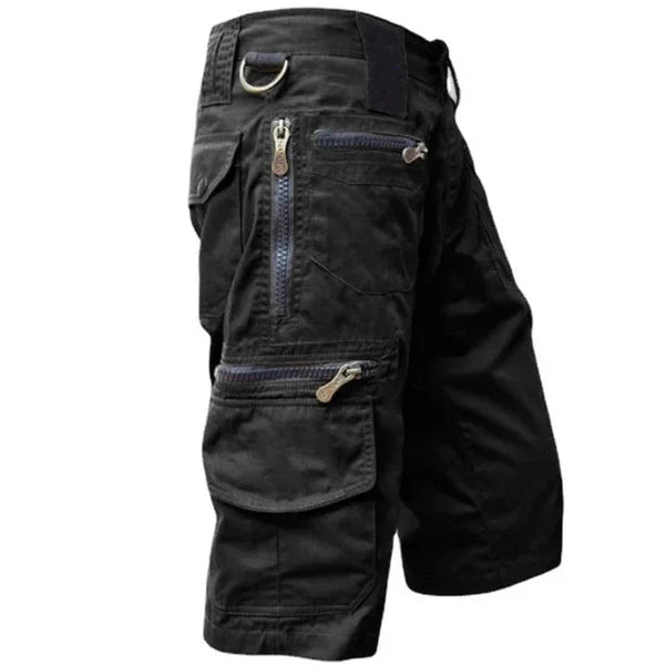 Pantaloncini Cargo da Uomo con Tasche Multiple Stile Outdoor