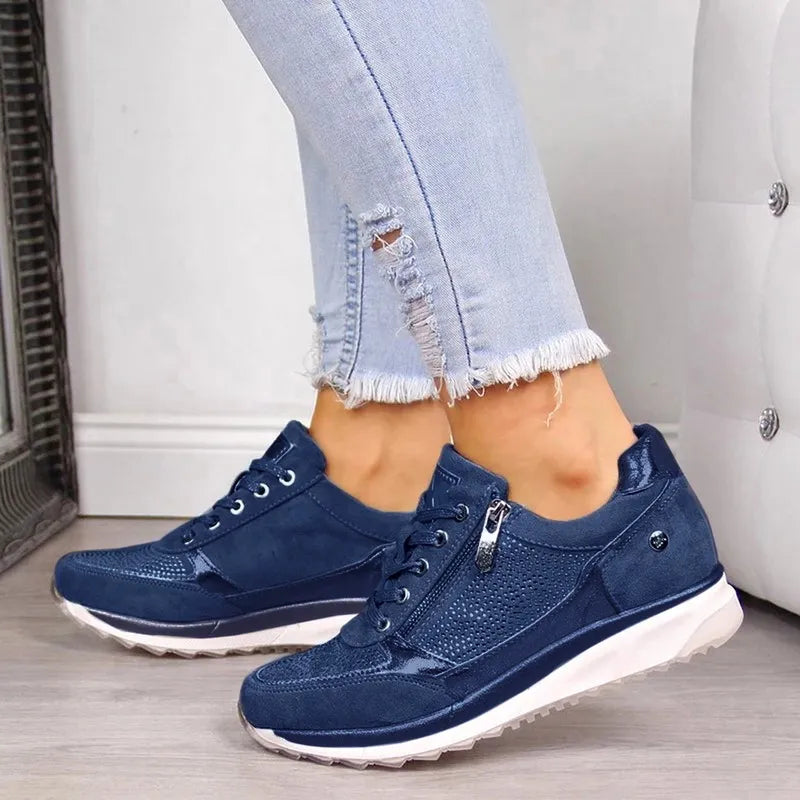 Sapatos Desportivos Femininos Amortecidos com Sola Antiderrapante