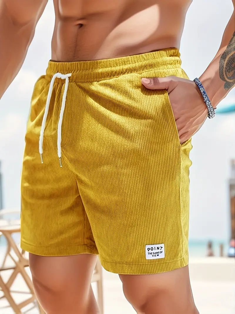 Pantaloncini Uomo in Cotone con Coulisse e Vestibilità Relax