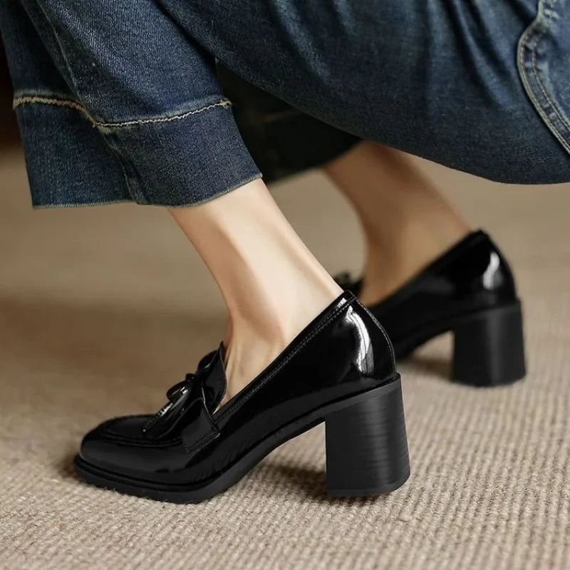 Κομψά Moccasins Dorothy με Τακούνι για Εκλεπτυσμένες Περιστάσεις