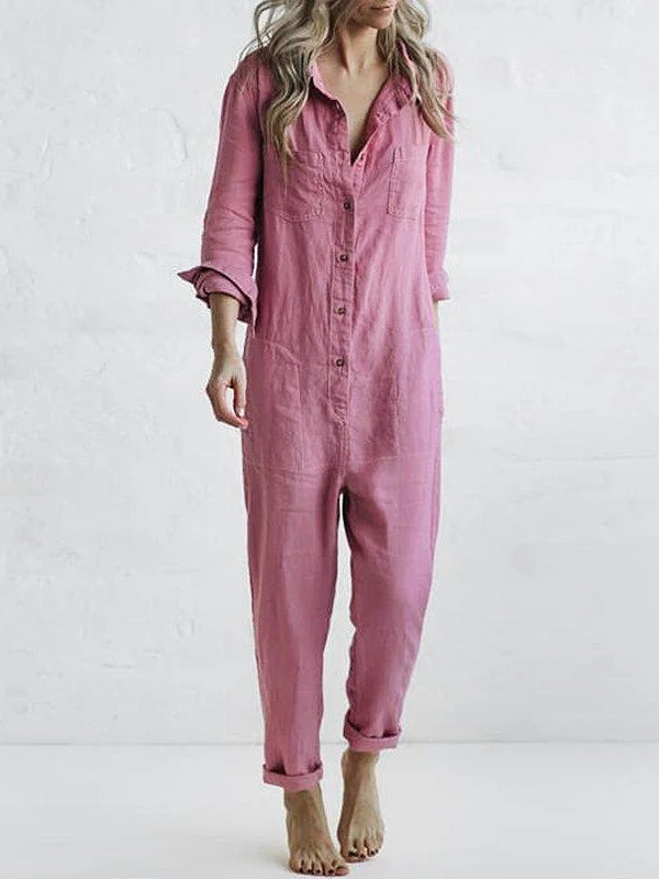 Amandine | Casual Long-Sleeve Jumpsuit