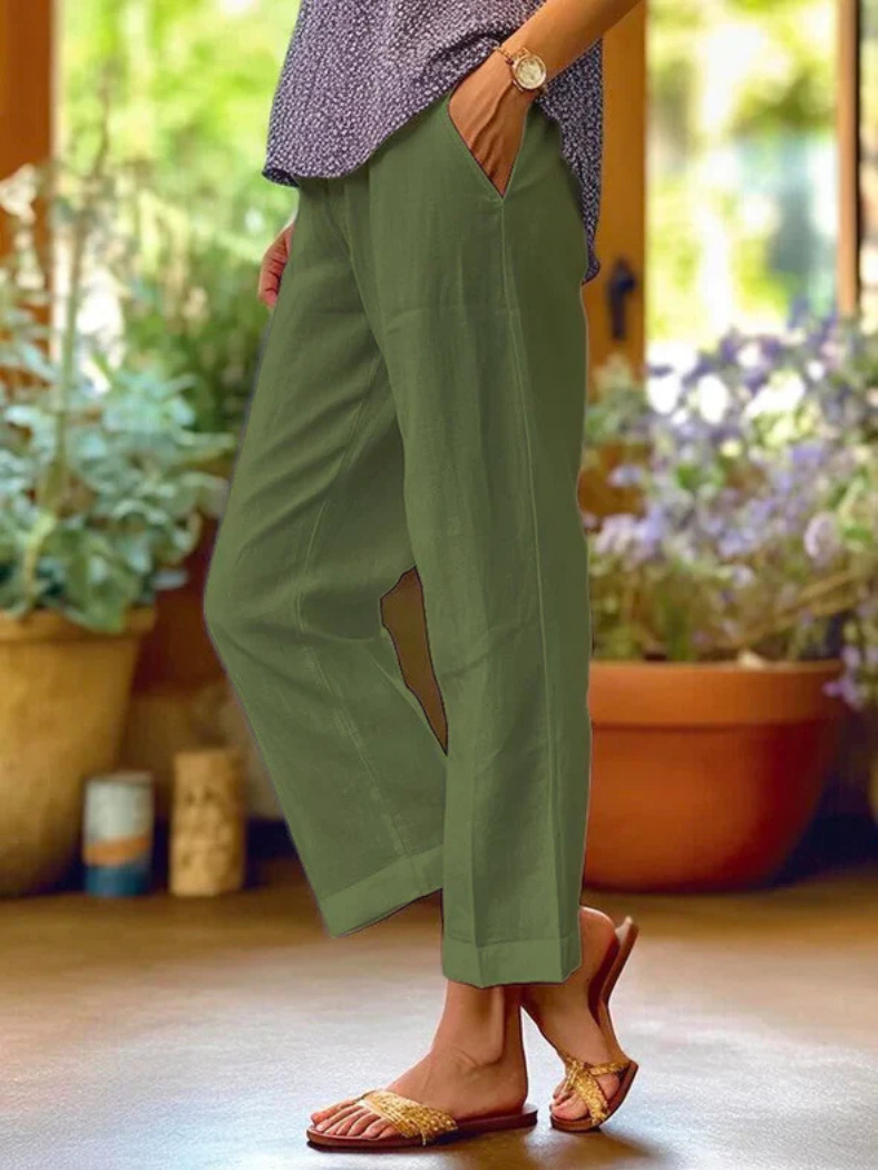 Dámské pohodlné kalhoty