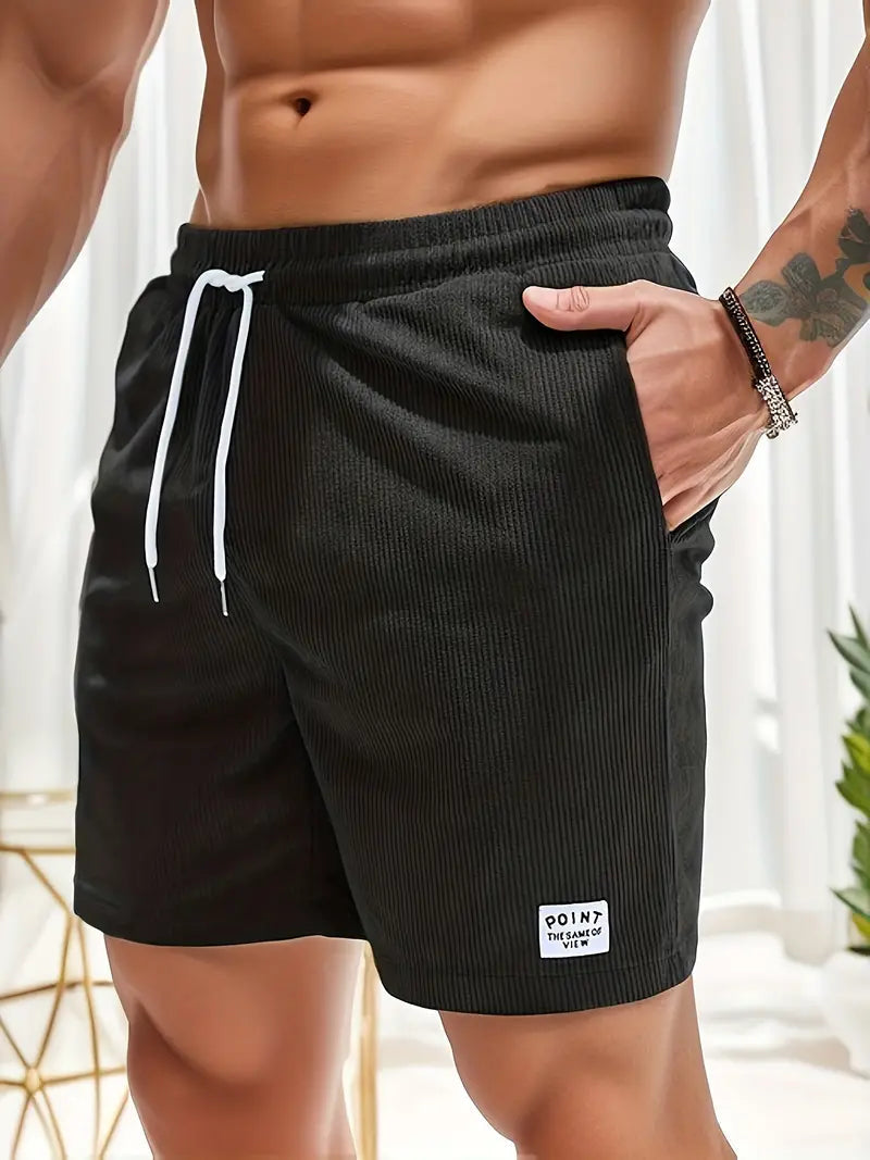 Pantaloncini Uomo in Cotone con Coulisse e Vestibilità Relax