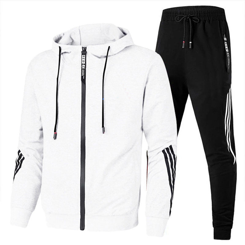 Tuta Sportiva Uomo con Cappuccio e Pantaloni Jogger
