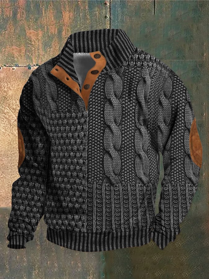 Pullover casual con bottoni per un look semplice e chic