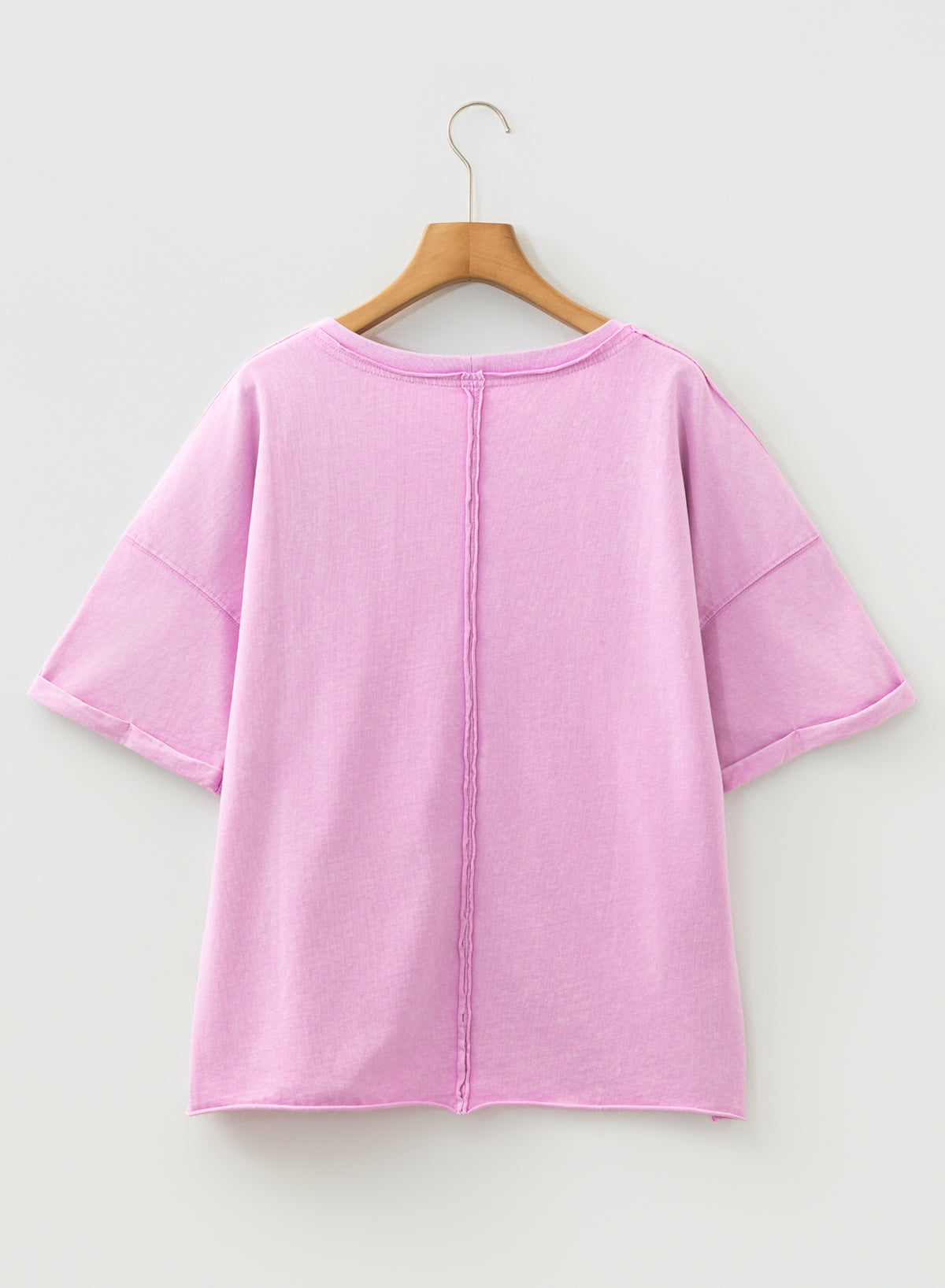 T-shirt ample avec lavage minéral et épaules tombantes