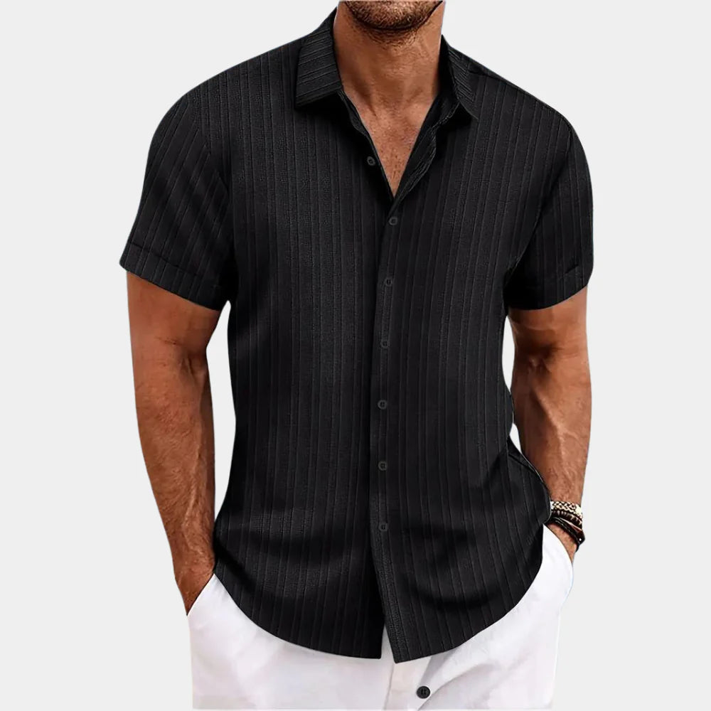 Camicia in misto lino da uomo