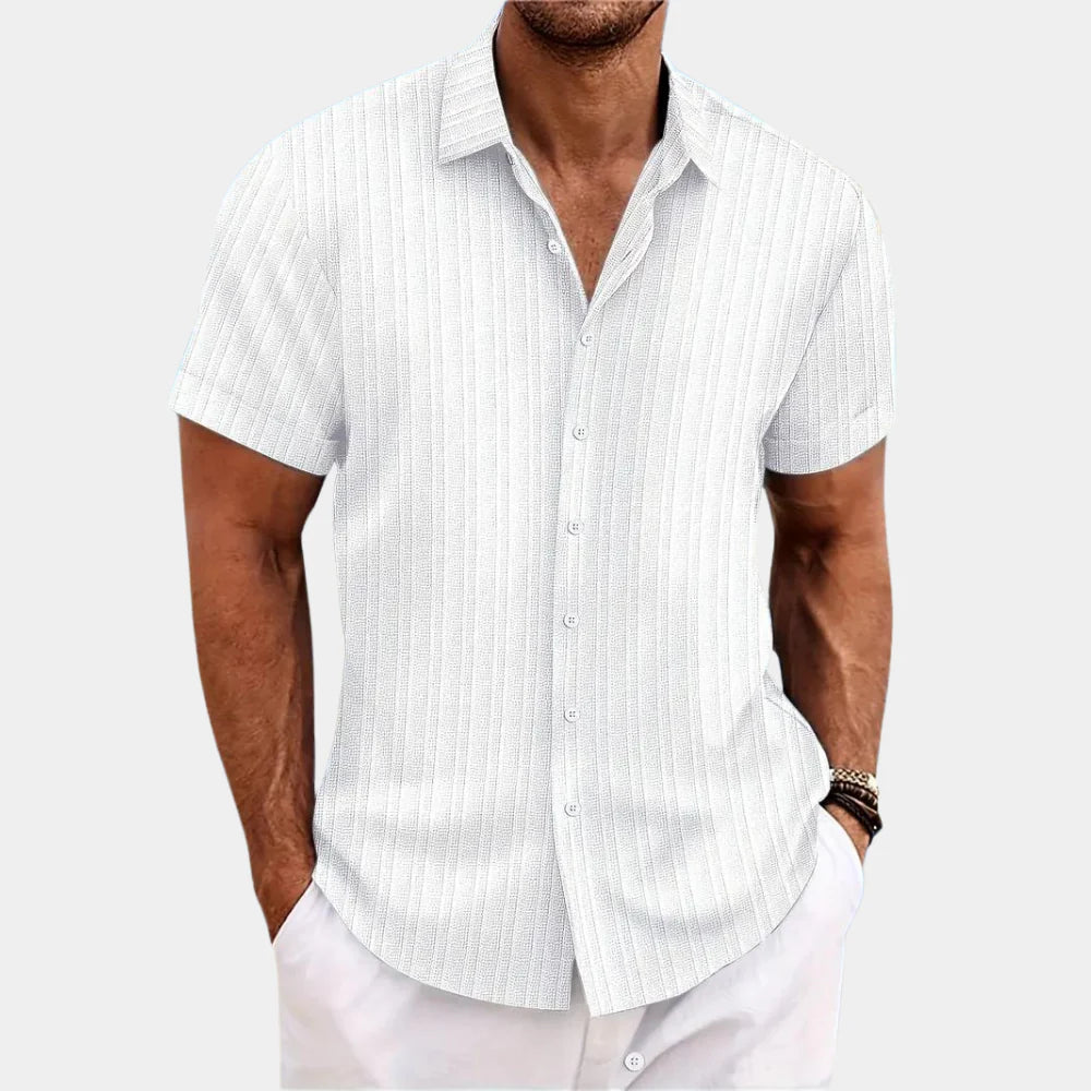 Camicia in misto lino da uomo