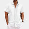 Camicia in misto lino da uomo