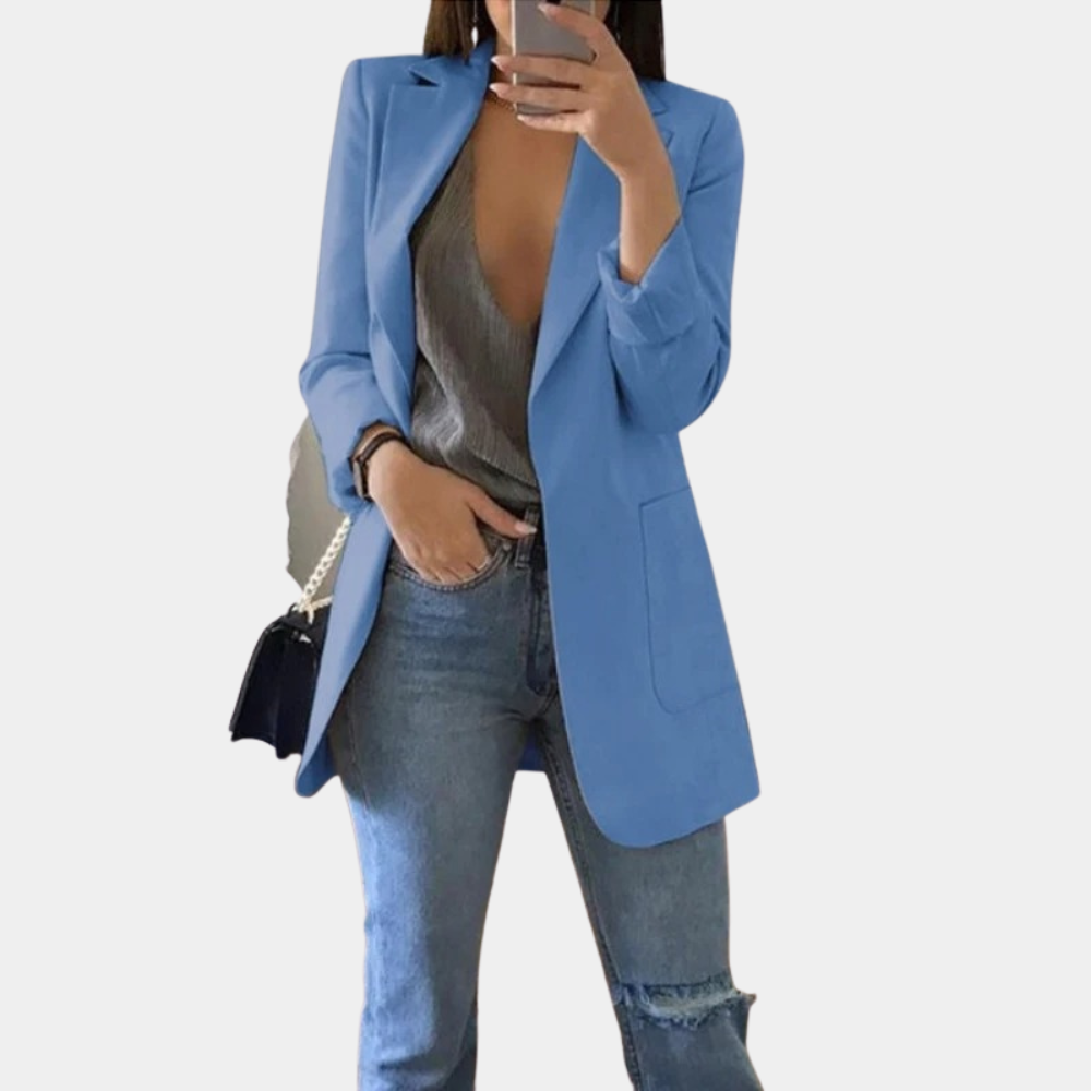 Blazer Lungo Sartoriale Premium da Donna