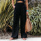 Pantaloni palazzo donna a vita alta