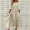Aria™ - Robe Midi en Dentelle et Chiffon