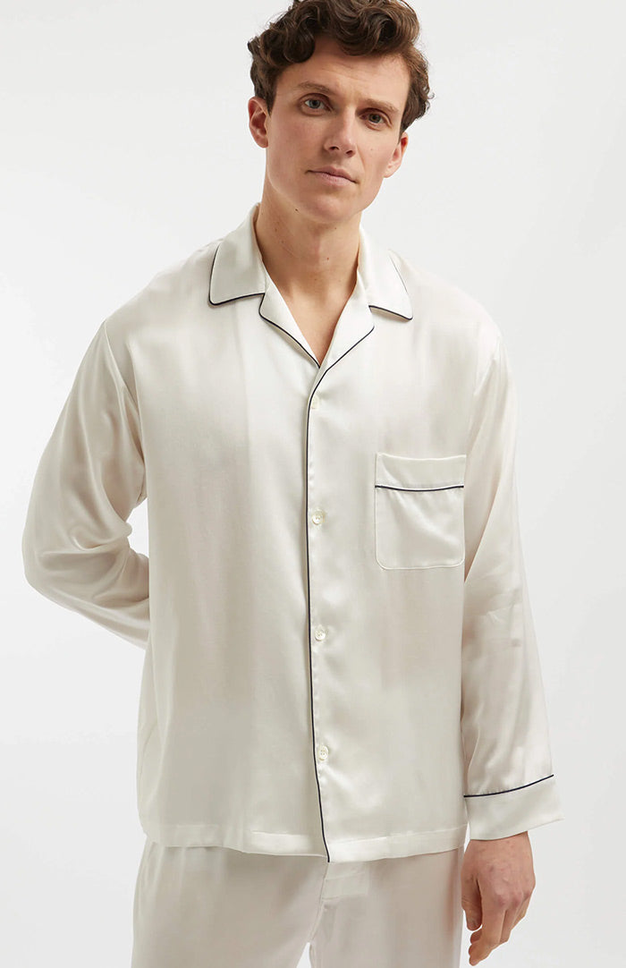 Classic White | Set Loungewear in Raso da Uomo