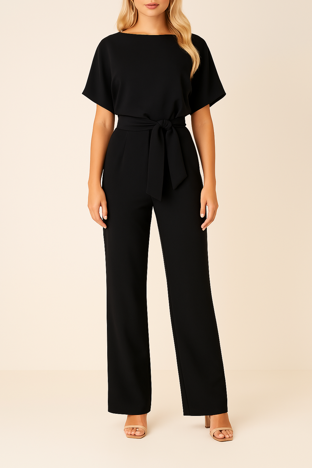 Tuta elegante da donna con cintura in vita