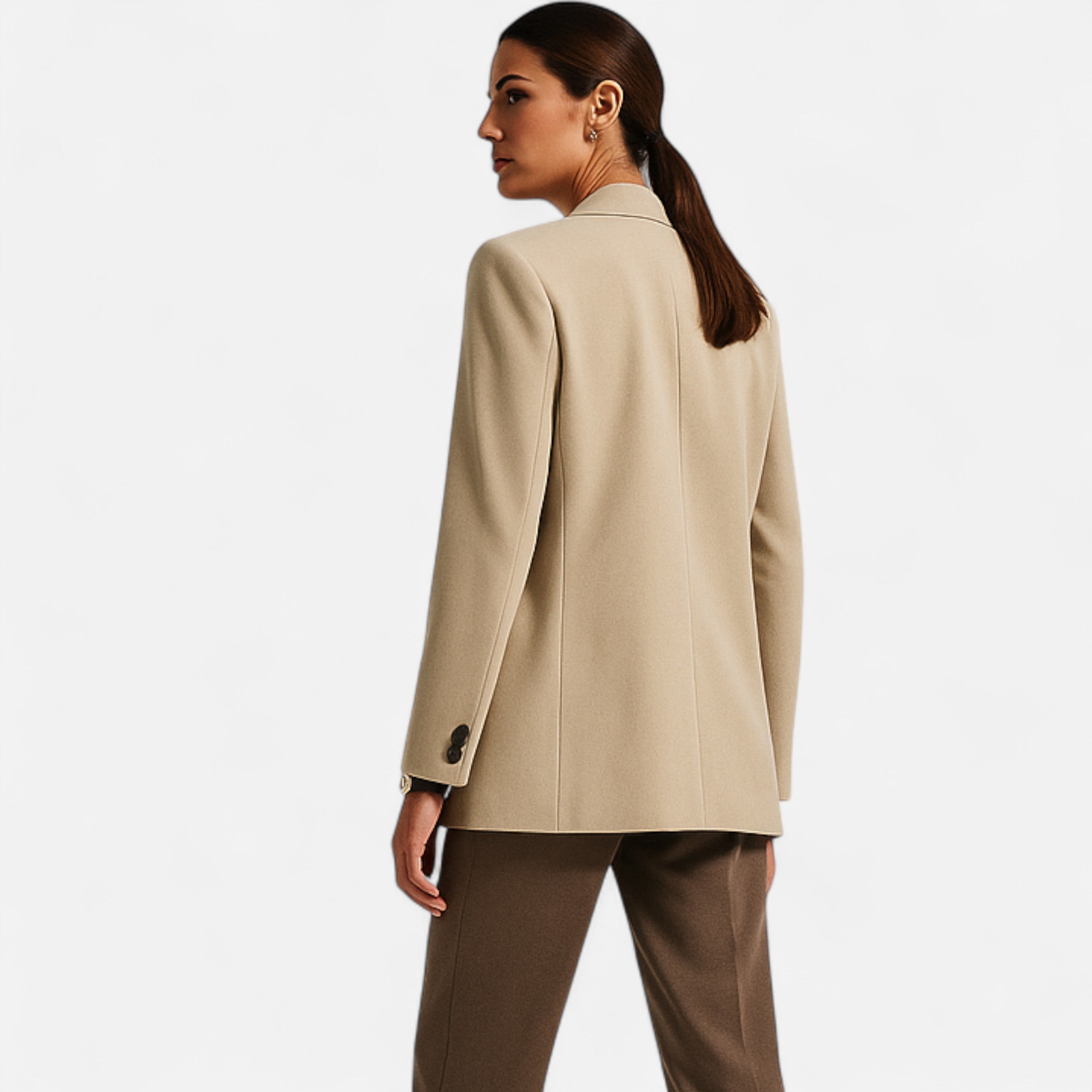 Blazer Donna Elegante Doppiopetto con Vestibilità Sartoriale
