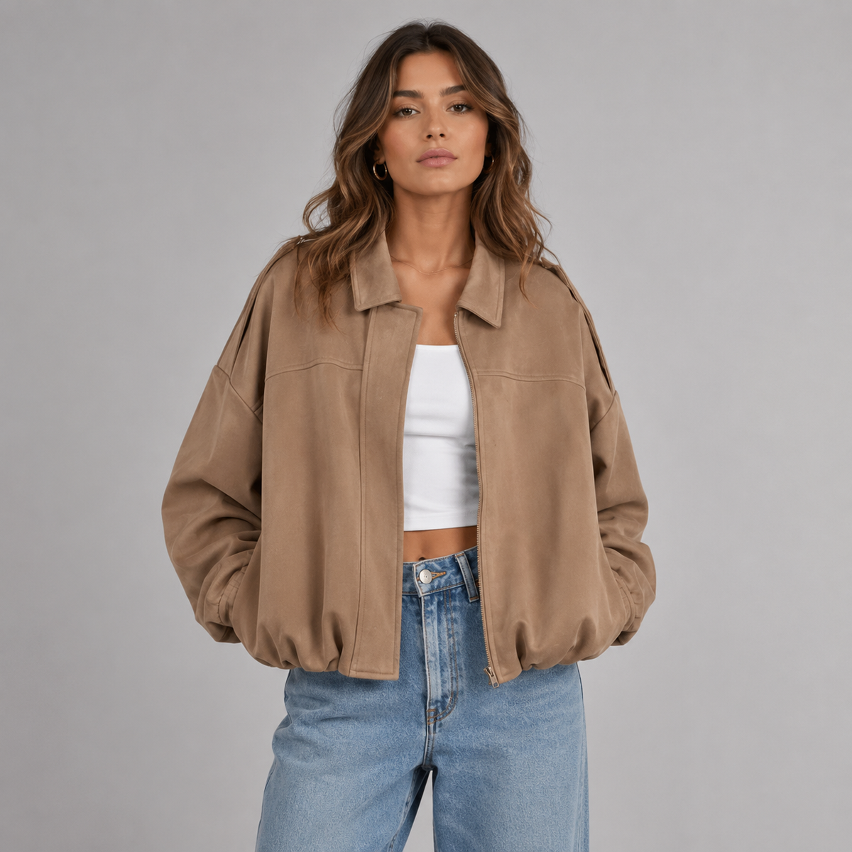 Giacca Bomber da Donna in Stile Casual
