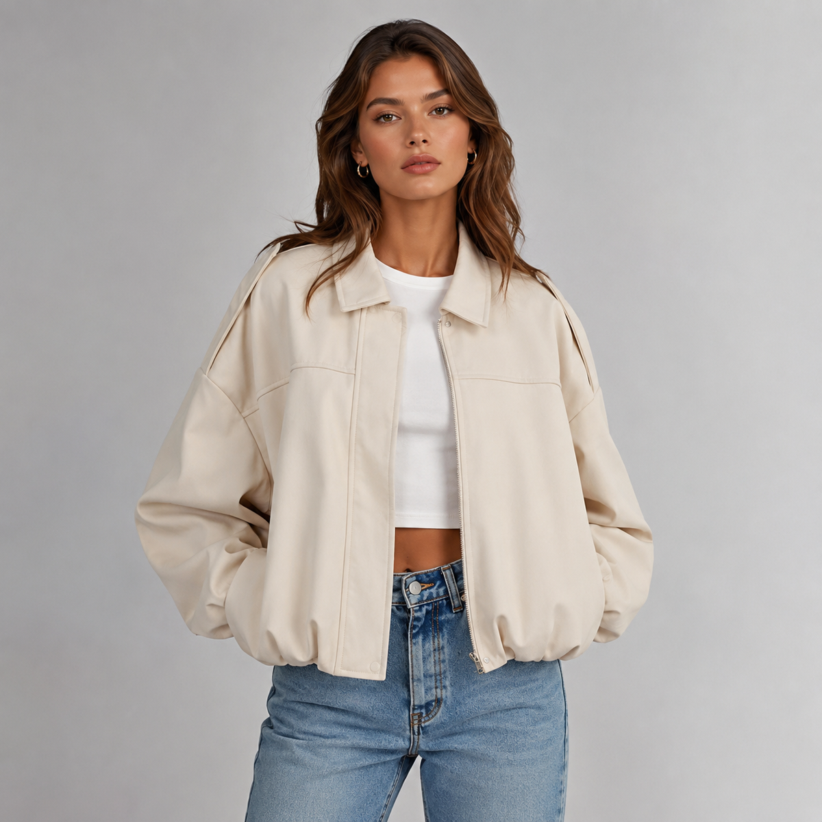 Giacca Bomber da Donna in Stile Casual