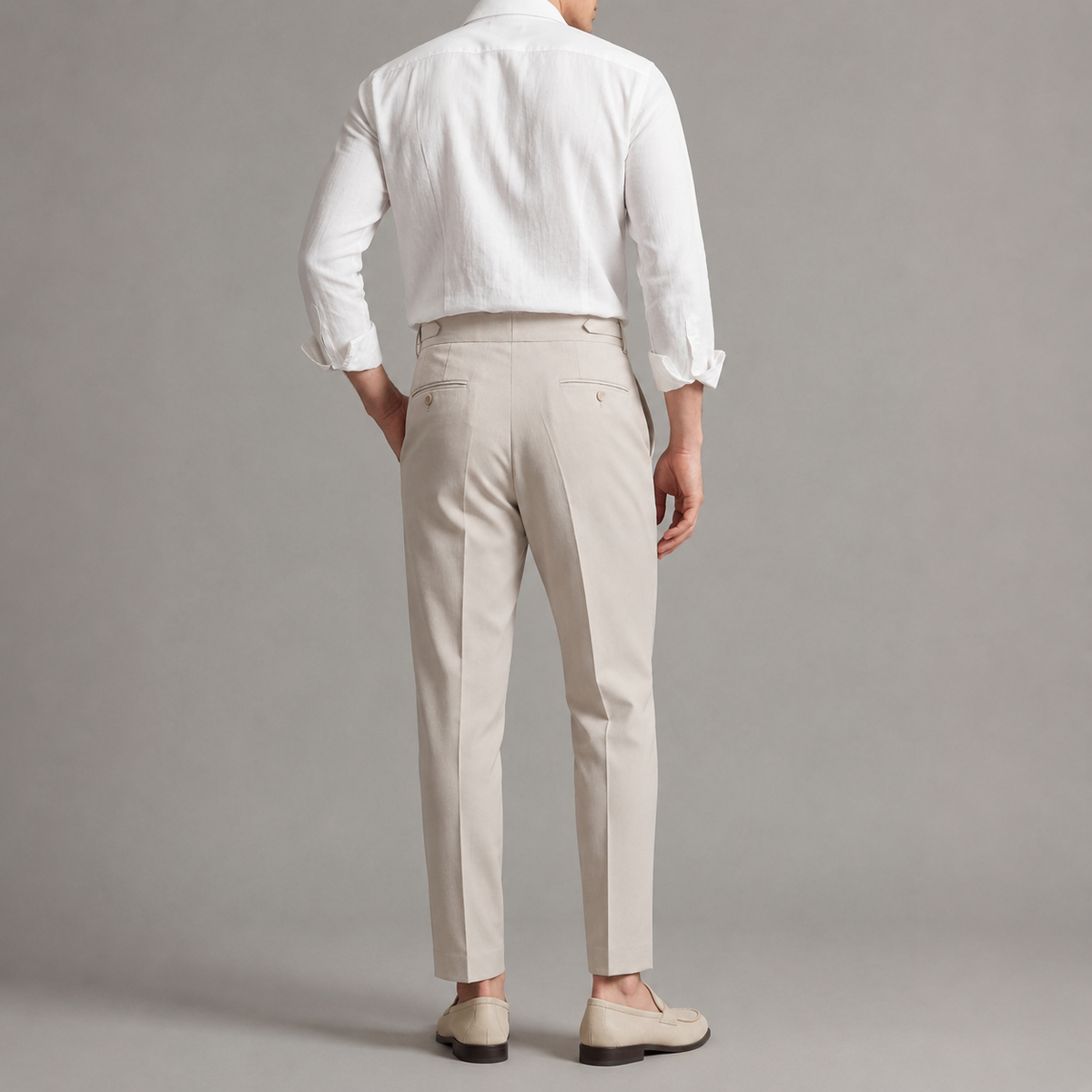 Pantaloni Sartoriali da Uomo con Pieghe