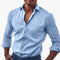 Classic-cut men's shirt with button closure
