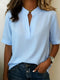 Blusa Casual con Scollo a V da Donna