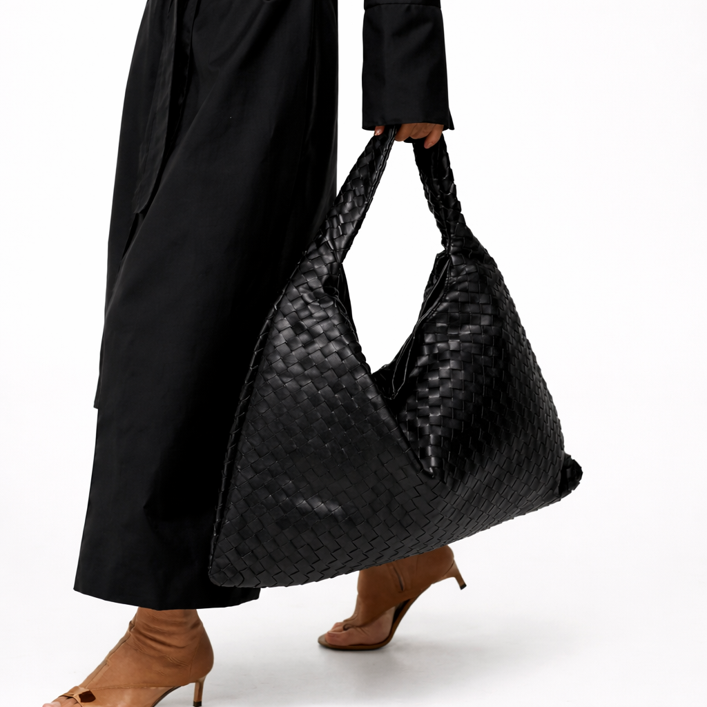 Borsa Hobo Intrecciata a Spalla