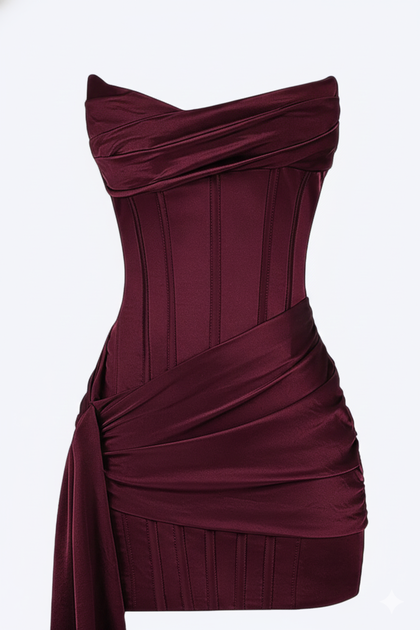 Valerios Fashion abito da sera corto elegante donna