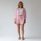Women's set with shirt and shorts in lightweight cotton with elastic waistband