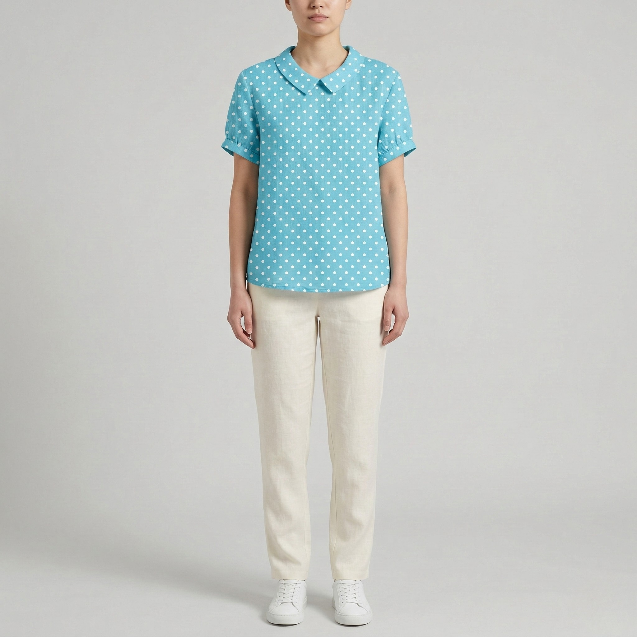 Camicia donna in cotone stampa floreale manica corta camicetta casual estiva
