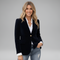 Valerios Fashion blazer donna elegante in velluto a un bottone