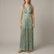 Women's Long Dress V-Neck Sleeveless Elegant Ceremony Dress