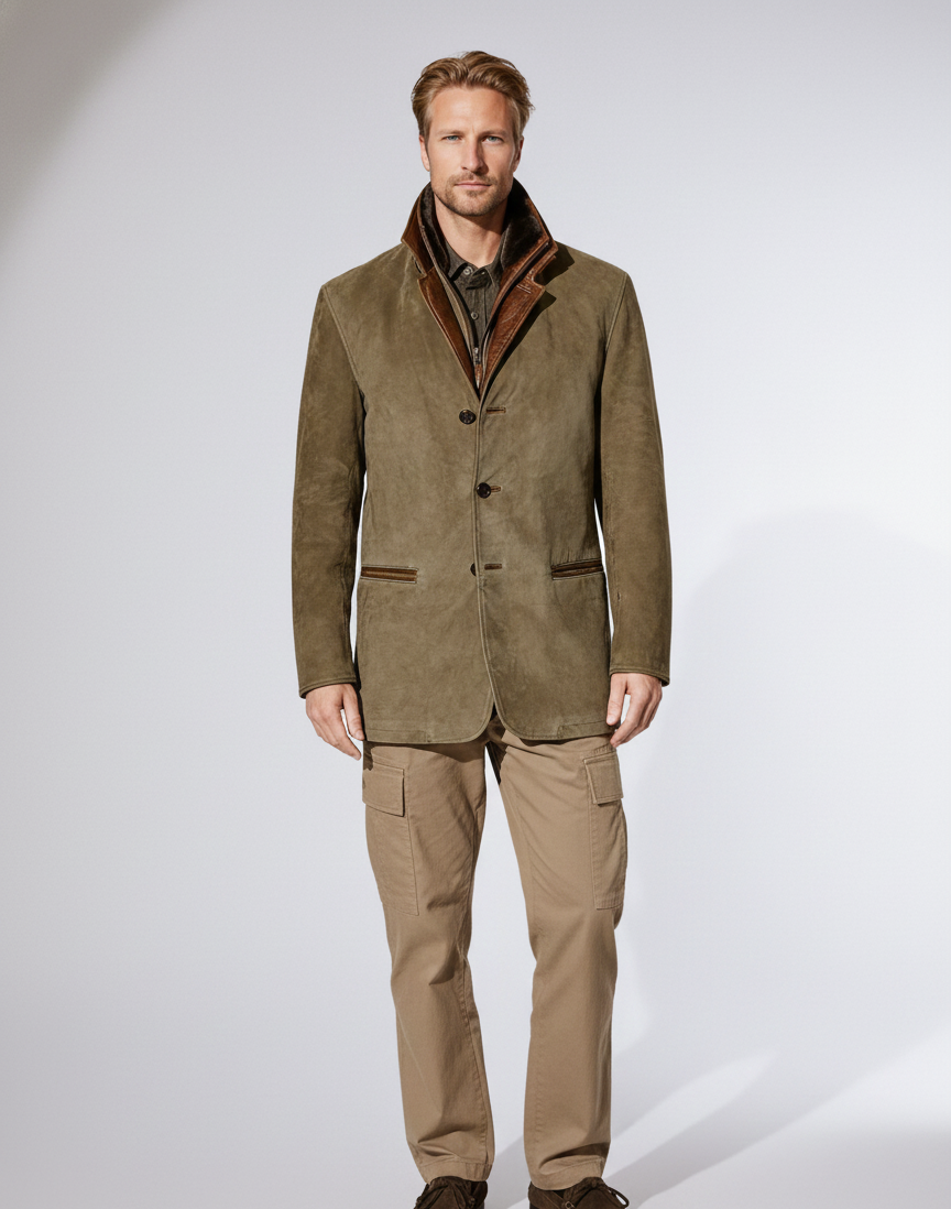 Valerios Fashion giacca uomo pelle vintage