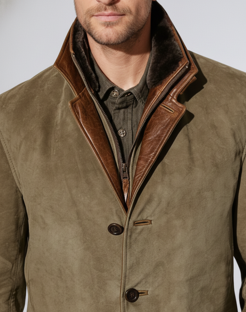Valerios Fashion giacca uomo pelle vintage